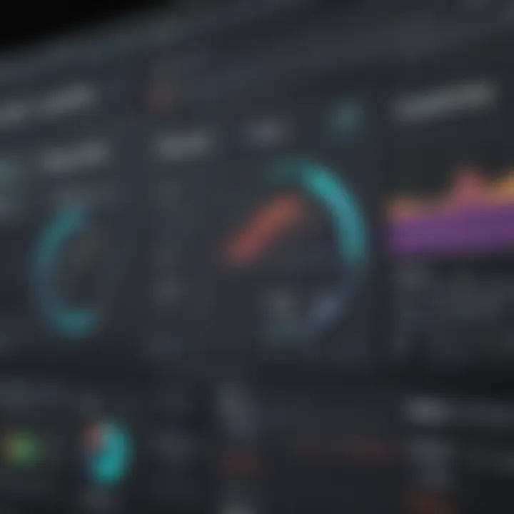 Analytics dashboard displaying scheduling metrics