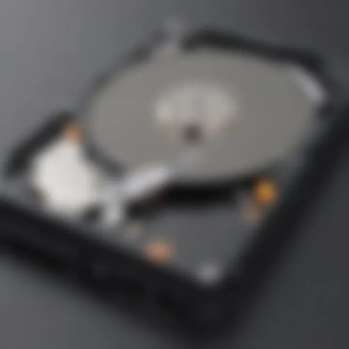 Visual representation of hard drive cleaning software interface