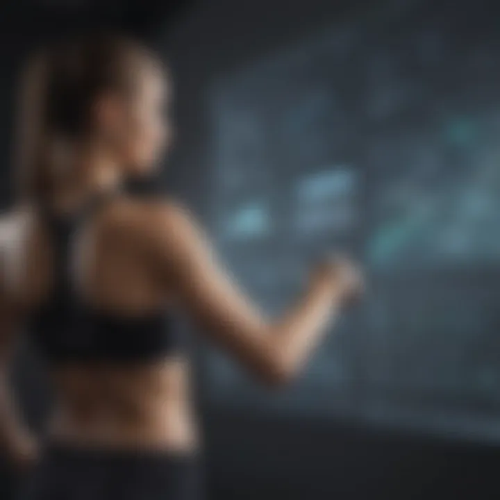 A futuristic projection of fitness trends and advancements in personal training software