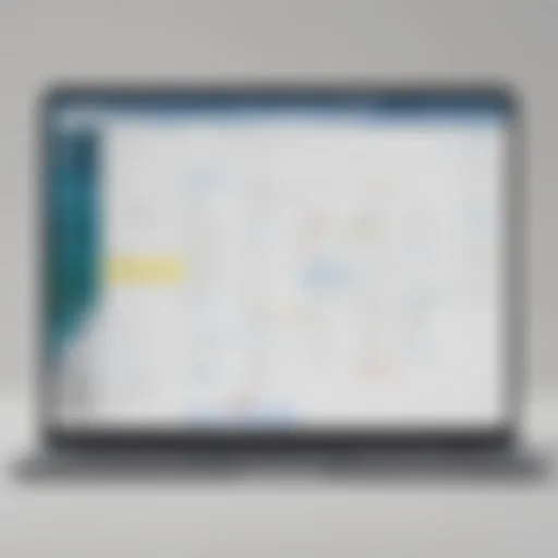 A laptop displaying Notion and Google Calendar integration interface