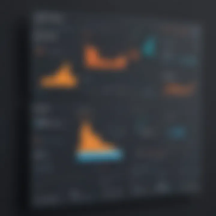 A graphical representation of Similarweb's analytics dashboard showcasing website traffic data.